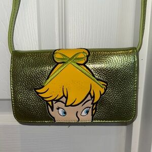 Danielle Nicole Green Metallic Tinker Bell Crossbody Bag